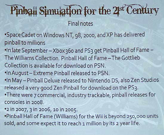 Recent computer pinball game releases