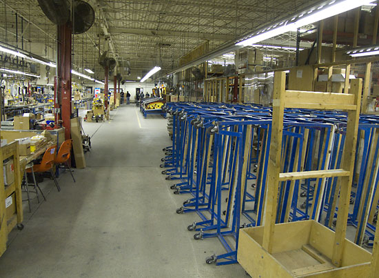 Inside the factory