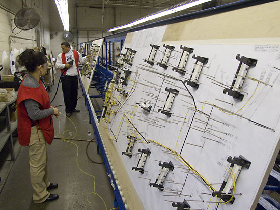 Making cable looms for Lord Of The Rings