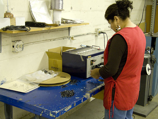 Small wire links are made