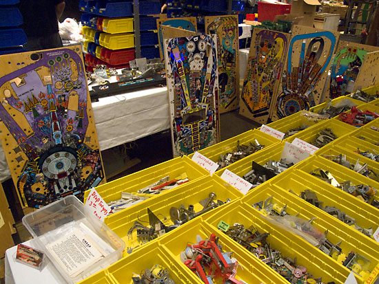 Everything from small screws to entire playfields were on sale