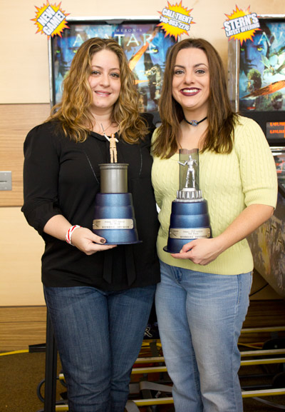 Winner Penni Epstein with fourth-placed Tina Curtis