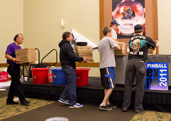 Pizza arrives from Jersey Jack