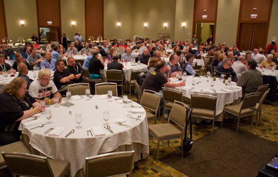 The banquet on Saturday evening