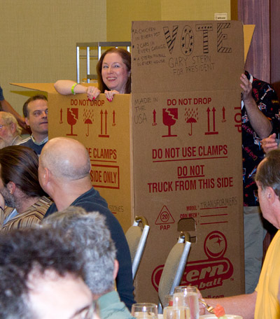 Cheryl as a new-in-box stern game