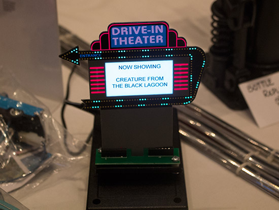 Such as this animating Creature from the Black Lagoon drive-in movie sign