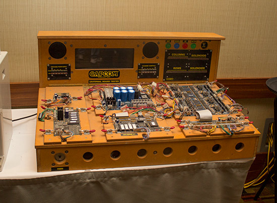 Next to Victoria was a rather lonesome and forlorn Capcom board testing machine nobody seemed to know why