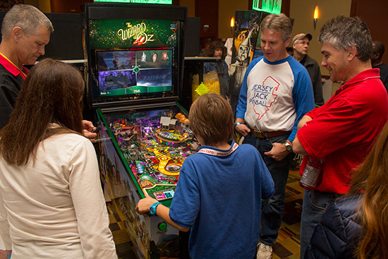Jersey Jack Pinball had this The Wizard of Oz machine plus another machine right next to it