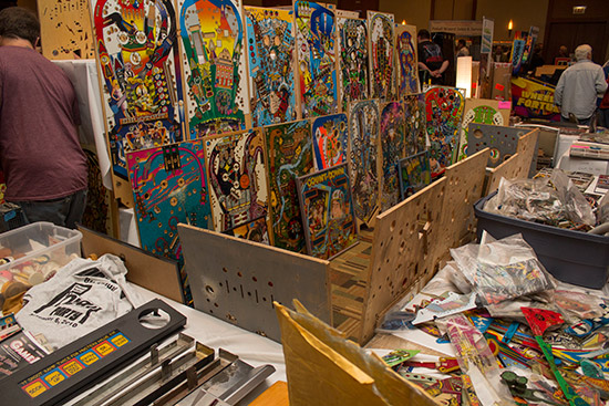 Opposite JJP was John P Dayhuff's extensive selection of pinball parts and playfields