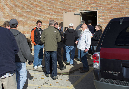 The doors open and the first group of ten guests go on their tour