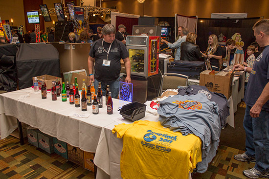 Aaron Mills (a.k.a Mr SodaPop) was here with Kevin Ketchum of Klassic Arcades, both out of Gobles, MI