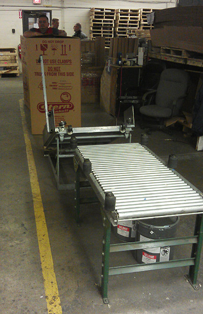 Every game goes onto this table so it can slide into the box