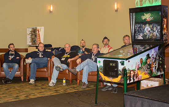 The team and one of the the two machines