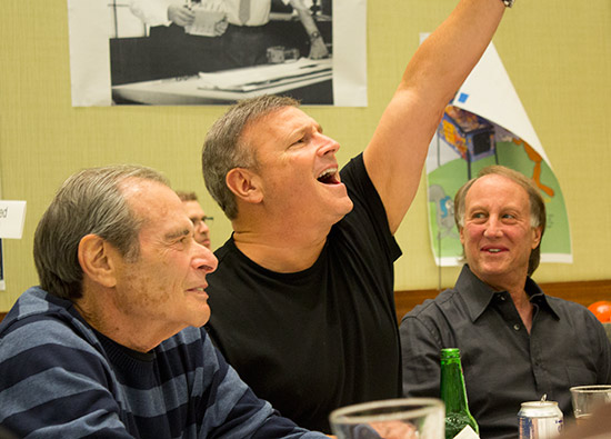 Joe Kaminkow bids $5,000 for dinner with Gary Stern, Shelley Sax and Nolan Bushnell