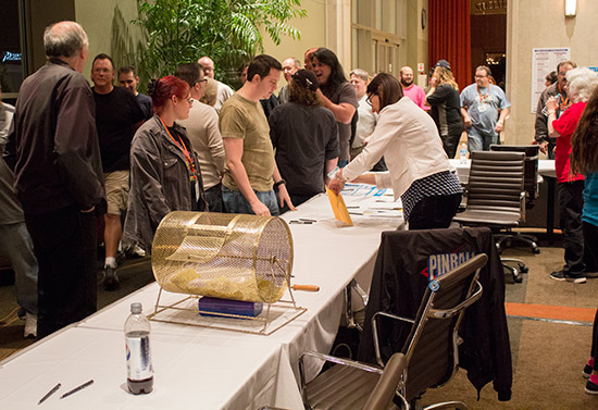 The registration desk