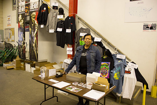 Merchandise for sale at the end of the tour