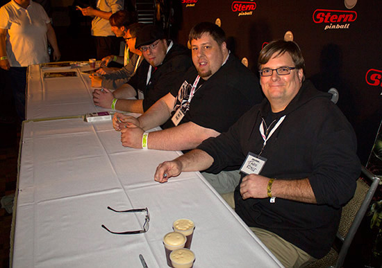 The Stern autograph table