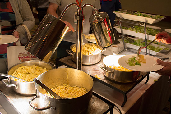 Pasta and salad