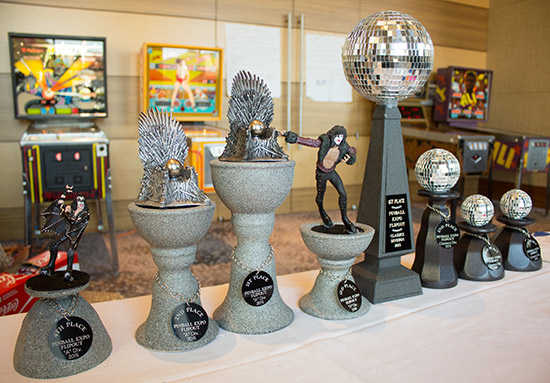 Trophies for the main and classics tournaments