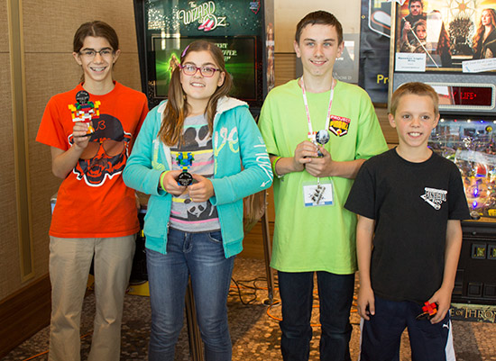 The top four in the Kids Tournament: Zachary Parks, Isabelle Vaccaro, Jon Palzer & Devin Guerra