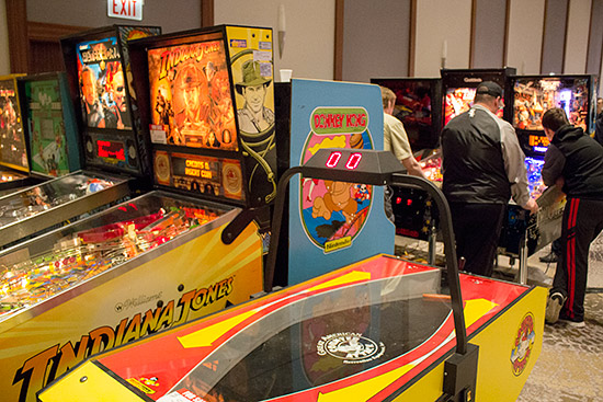 Some of the machines next to the entrance