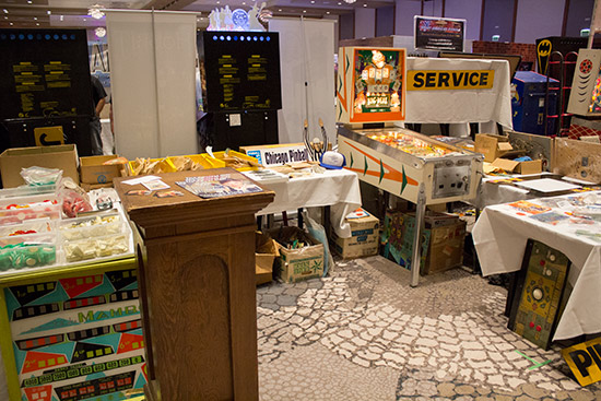 Chicago Pinball's stand