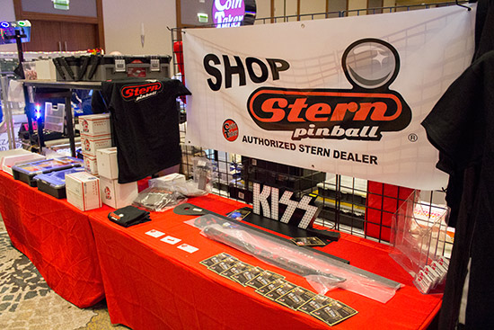 Coin Taker were also selling Stern Pinball merchandise