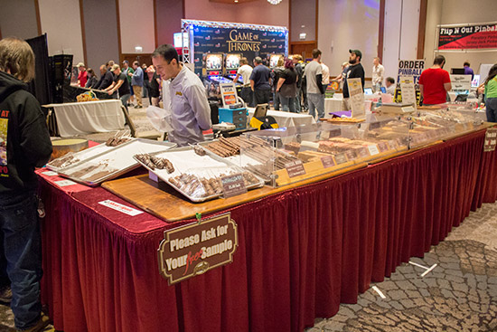 The Goodies stand was selling chocolate and fudge products