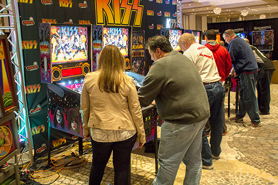 ...and four Kiss machines