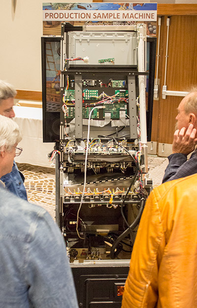 The underside of the playfield
