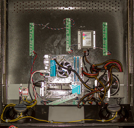 Inside the backbox