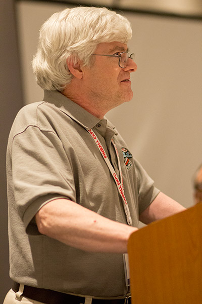 David Marston accepts the Support and Service award