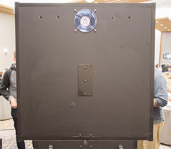 The rear of the backbox