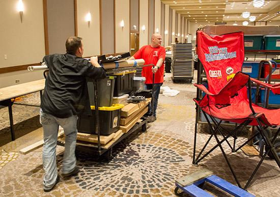 More vendors were starting to set-up too