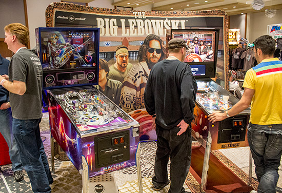 Dutch Pinball's Bride of Pinbot 2.0 and The Big Lebowski were also there and available to play in the central area