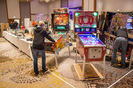 The final central block belonged to Fast Pinball who had several more custom games and demonstrations of their hardware and the Mission Pinball Framework