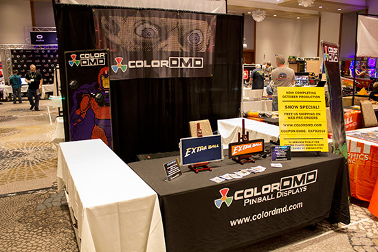 The row ended with ColorDMD's stand