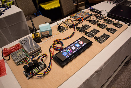 The Fast Pinball boards, power supplies and colour LED display