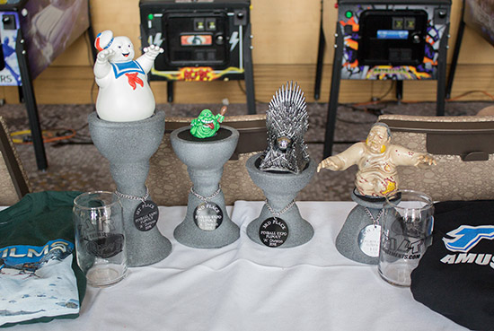 The trophies in the A Division