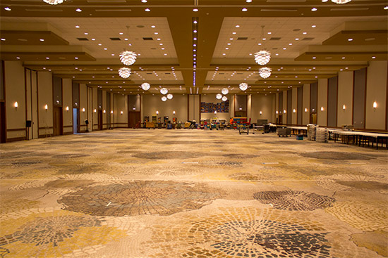 The vendor hall