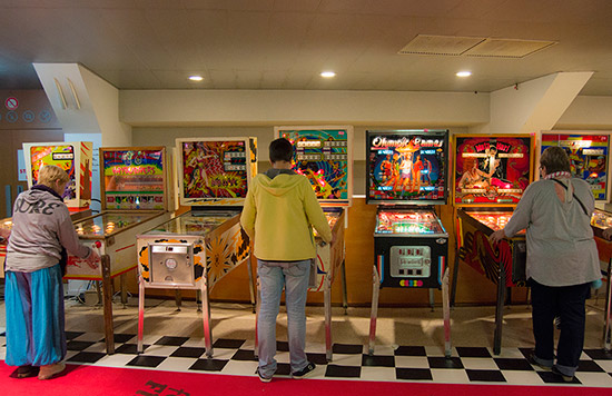 EM machines outside the main hall