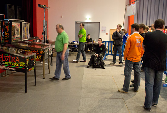 Fabrice walks up to start the final on Andromeda
