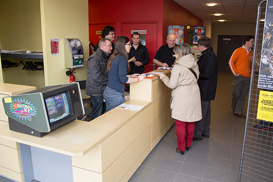 The entry desk