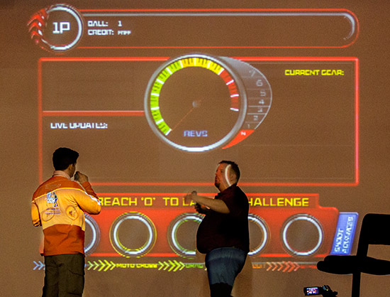 Andrew shows the dashboard display which will appear on the LCD panel