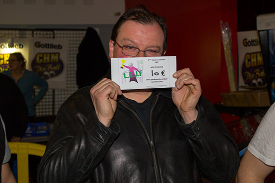 Third-placed Jean-Philippe Passarieu with his prize