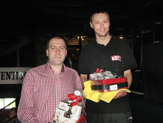 (R-L) second placed Dirk Elzholz & winner Ern&ouml; Rotter