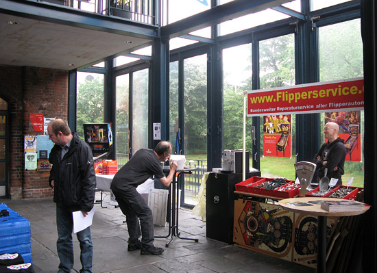 Parts for sale in the foyer