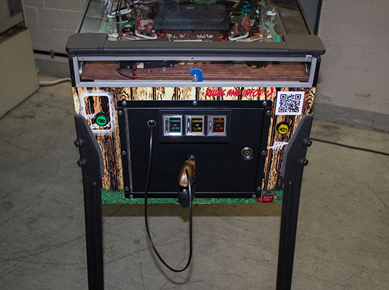 The light gun on the front of the game