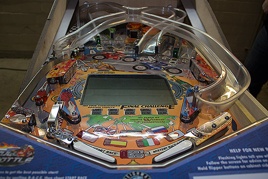 The Full Throttle prototype's playfield