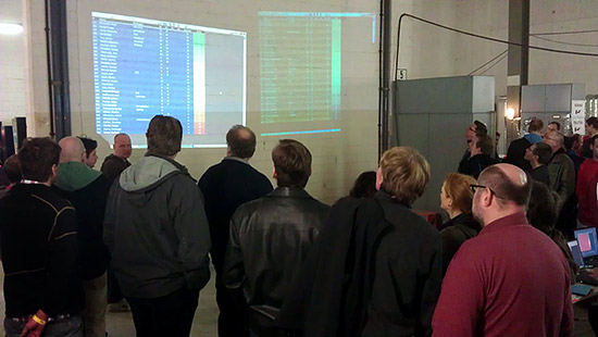 Players check their points